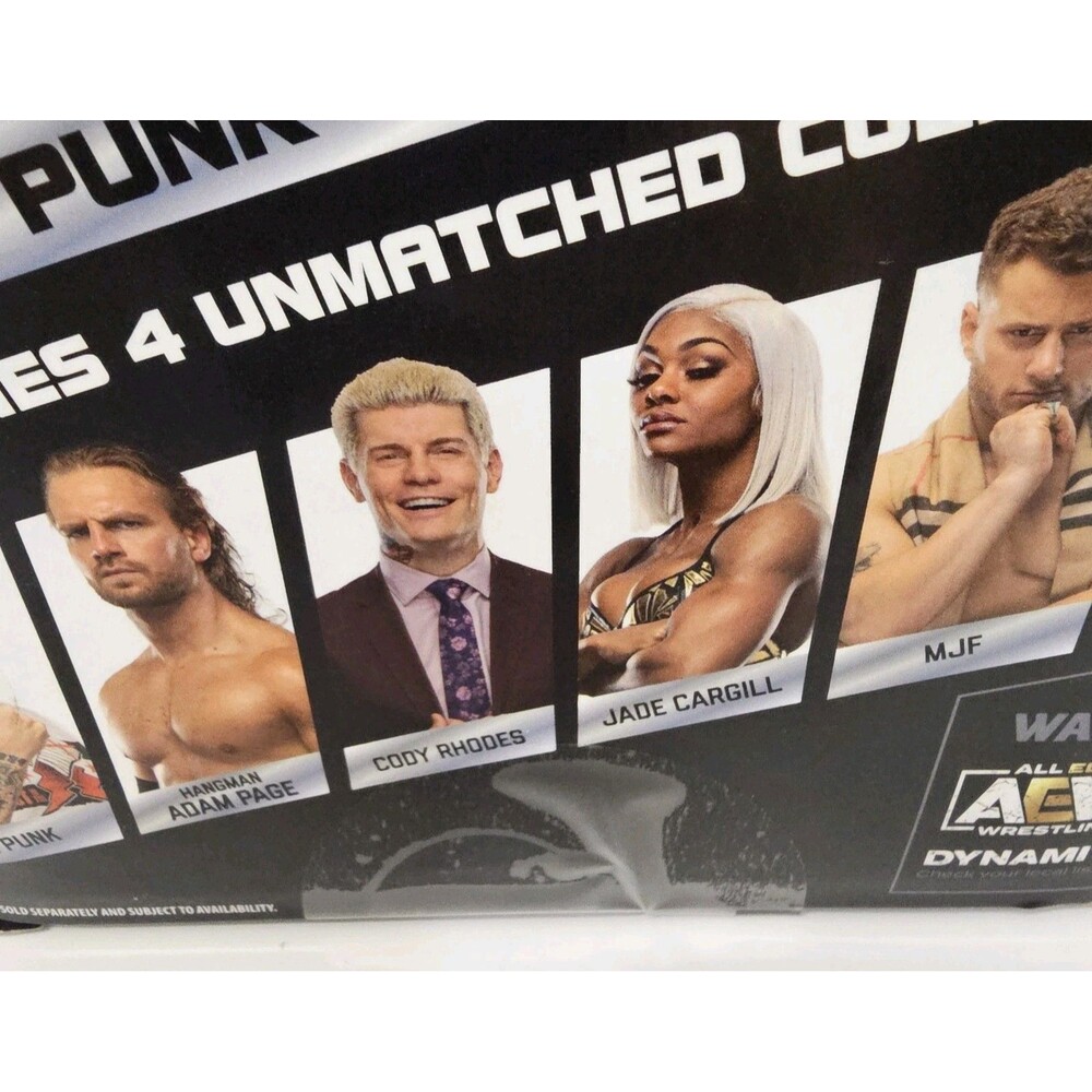 CM Punk All Elite Wrestling AEW 7" Action Figure, Unmatched Series 4 #25 - Picture 9 of 9